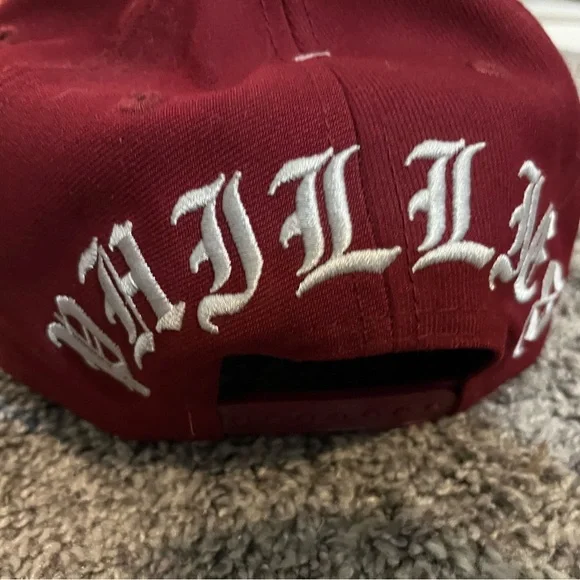 MLB Philadelphia Phillies Maroon & Gray Fitted Cap - Picture 3 of 5